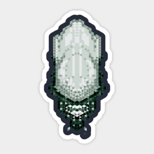 Alien - Triangular Pixellation Sticker